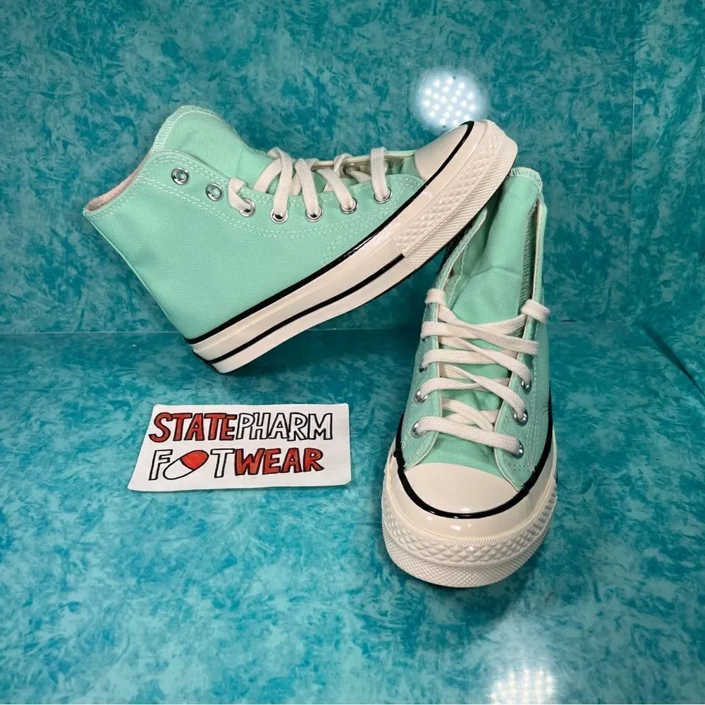 Converse Chuck 70 Hi Prism Green Women’s Retro Canvas Shoes Size 5.5 - Picture 1 of 5